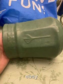 Zanesville Stoneware Pottery Matte Green Vase Arts & Crafts